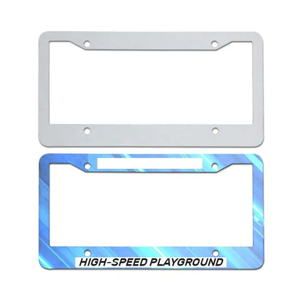 1MM Aluminium Customized Logo Heat Resistant Car Sublimation License Plate Frame Blanks