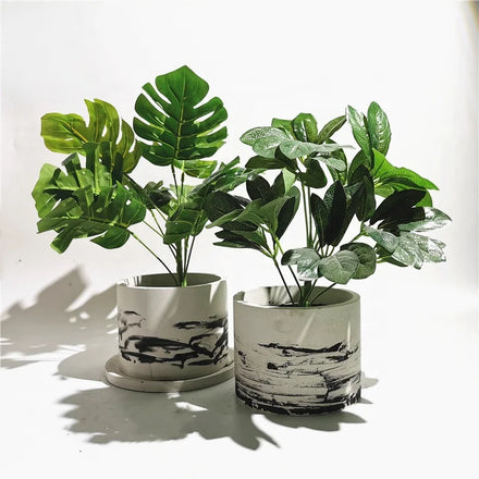 AINIKA Factory Supply Promotion Eco-Friendly Cylindrical Silicone Flower Planter Pot Molds Model Pl-1015