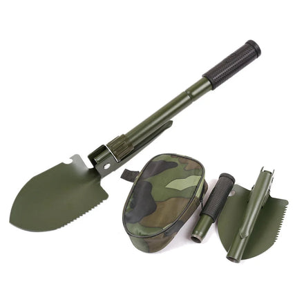 NP-198 Outdoor Camping Spade Four in One Multi-function Engineer Spade Fishing Folding Spade Shovel