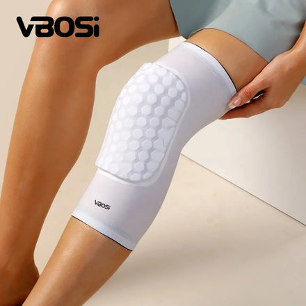 VBOSI Custom Logo Basketball Knee Pads Volleyball Honeycomb Crash Proof Anti-slip Leg Sleeve Protective Pad Support Knee Guar