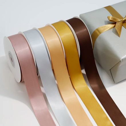 Custom Decorative Grosgrain Wrapping Silk Ruban Satin Ribbon Roll for Gift Wrap