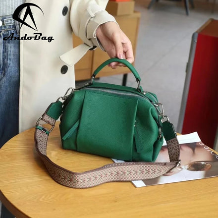 Andong Leather Shoulder Bags for Women Genuine Cow Leather Ladies Crossbody Sling Bag Fashion Handbag 99122