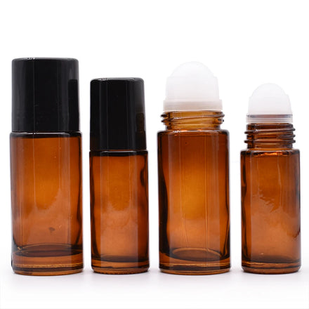 Hot Sales Empty 30ml 50ml Essential Oil Deodorant Glass Roll on Bottle