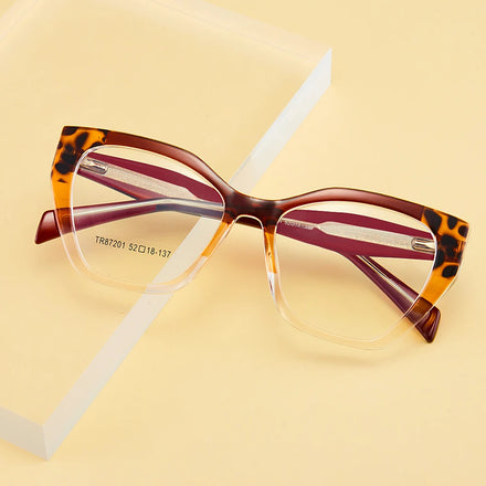 Newest TR90 Women Optical Frame Eyeglasses Frame Blue Ray Blocking Optical Glasses Custom Logo Eyewear