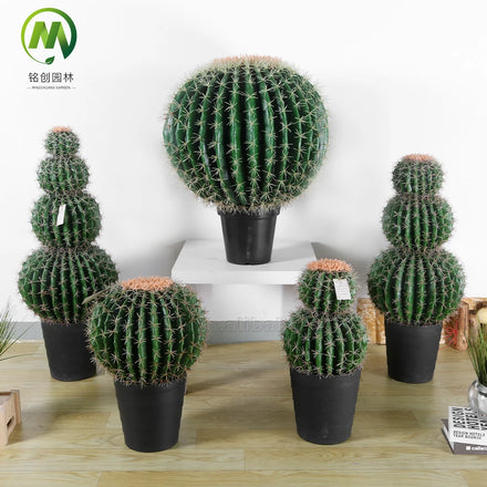 Plastic Cacti Plants High Simulation Cactus Plants for Home Garden Landscape Decoration Potted Artificial Plants