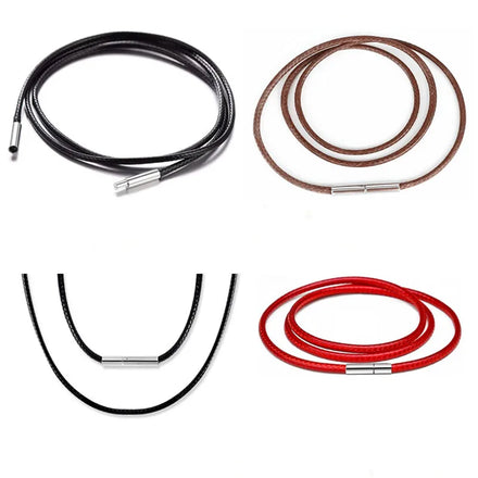 Wholesale Black Leather Rope Necklace Cord Chain Choker Jewelry for Pendent Necklace Jewelry Making