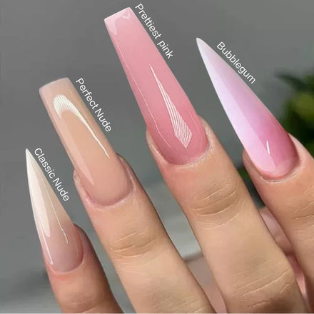 Wholesale Nail Supplies 2 In1 Nude Natural Color Cover Pink Buttery Nail Acrylic Powder