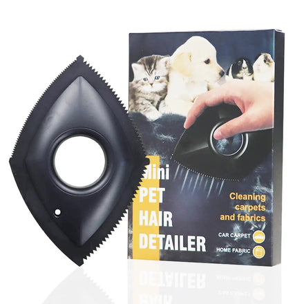 Mini Silicone & Plastic Triangle Dog Hair Remover for Carpet Car Interior & Furniture-Stocked Cleaning Tool