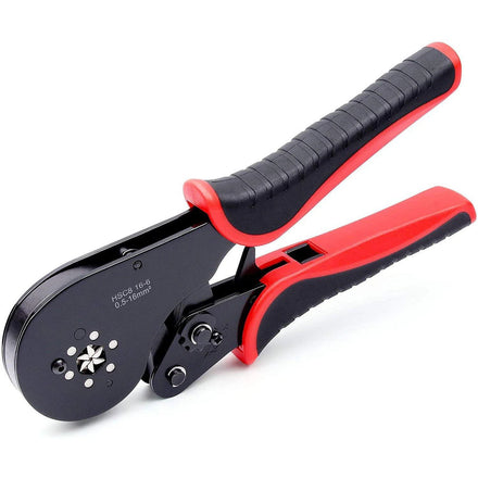 YUHANG DIY Grade Hexagonal Crimper 16-6 Crimping Tool for 20-5 AWG/0.5-16 Mm2 Able End Sleeves Metric Measurement System