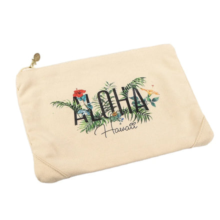 Top Quality Organic Cotton Makeup Bag OEM Customized Cotton Canvas Makeup Bag Eco Friendly Makeup Bag Cotton