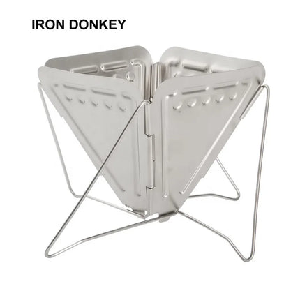 IRONDONKEY OEM Outdoor Folding 304 Stainless Steel Reusable Coffee Dropper Head Camping Mountaineering Coffee Filter