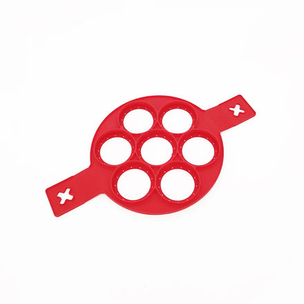 Silicone 7-hole Omelet Molds Baking Round Heart-shaped Star-shaped Omelet Maker DIY Shape Tools Baking