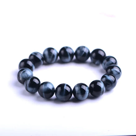 Natural Gemstone Blue Tiger Eyes Round Beads Stretch Bracelet Healing Stones Red Tiger Eye Bracelets for Gifts