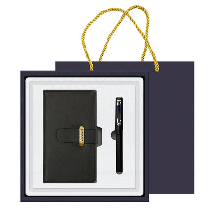 2-in-1 Custom Notebook Pen Kraft Paper Packing for Small Office Business Promotional Gift Set