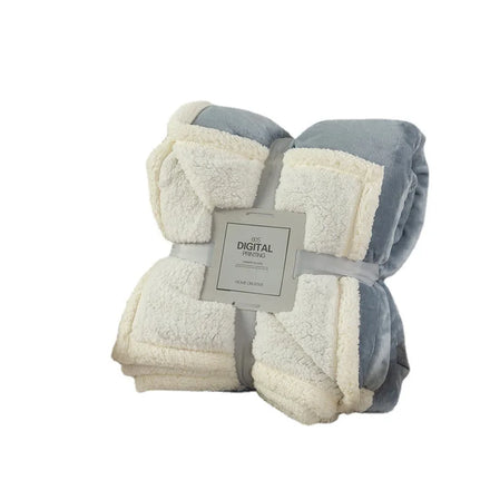 Wholesale Super Soft Factory Price Cheap Heavy Weight Hotel Fleece Blanket Thick Double-layer Soft Flannel Blanket
