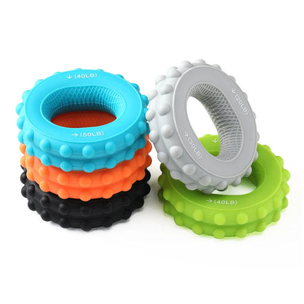 Physical Therapy Hand Grip Finger Stretcher Forearm Ring Hand Strengthener Silicone Squeezer Gripper