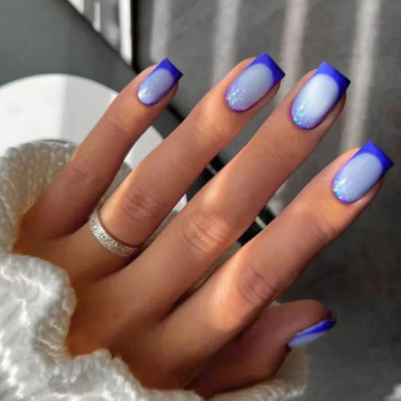 Hot Selling New Arrival French Short square Press on Nails for Ladies