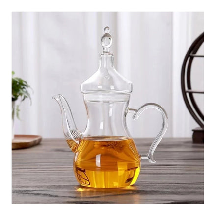 Handmade Moroccan Teapot High Borosilicate Glass Teaware Transparent Portable Teapots
