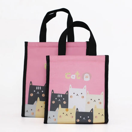 Sublimation Printed Insulated Lunch Handbag Cooler Food Delivery Bag for Convenient Storage Temperature