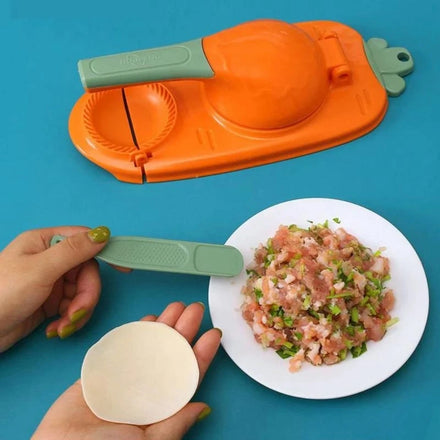 2 in 1 Dough Pressing Tool Set DIY Dumpling Maker Mould Manual Press Dumpling Crust Tool Dumpling Wrapper Maker