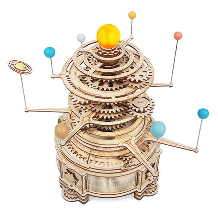 Robotime Rokr DIY Assemble Toys ST001 Mechanical Orrery Model Kit 3D Wooden Puzzles for Dropshipping