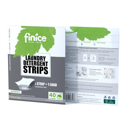 FINICE Eco Friendly Disposable Super Concentrated Laundry Detergent Sheets with Fabric Softener