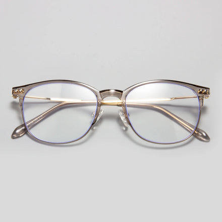 New Round TR90 Anti-Blue Light Eyeglasses Frames Retro Style with Prescription Glasses Fashionable Rice Nail Design