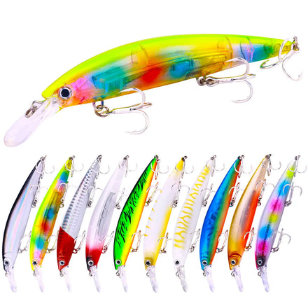 HENGJIA 130mm 36g Sinking Minnow Lures Artificial Bait Hard Bait Wobbler Bass Fishing Tackle