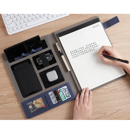 Office Stationery Eco Friendly Notebook File Organizer Leather Bag Portfolio Portafolio De Piel Filing Products