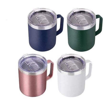 Hot Sale Customized Logo 12oz & 14oz Double Wall Vacuum Insulated Stainless Steel Coffee Mug for Camping for Promotion Gift