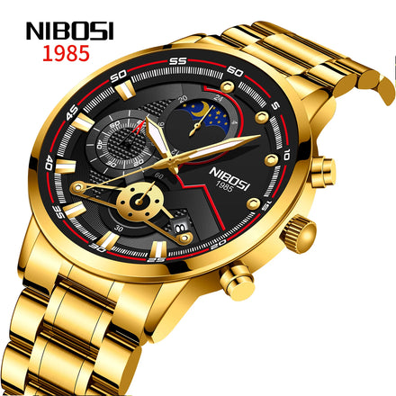 OEM Accept NIBOSI 2503 Fashion Men Quartz Watch Luminous Sports Watch Waterproof Student Watch Relogio Masculino