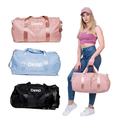 13 Color Custom Dry Wet Sport Duffel Holdall Training Yoga Travel Overnight Weekend Shoulder Tote Gym Bag with Shoes Compartment