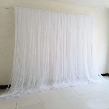 Best Selling Ceremony Backdrops Photo Hanging Background Party Decoration Veil Wedding Backdrop Curtains