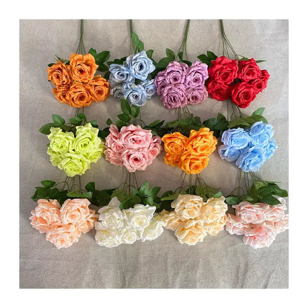 Wedding Flower FengYu 5 Head Diamond Rose Flower Artificial Flowers Decorative
