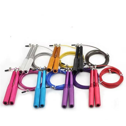 Aluminum Handle Adjustable Jump Rope Speed Jump Ropes Blazing Fast Jumping Ropes for Fitness Sport with Men Women Kids