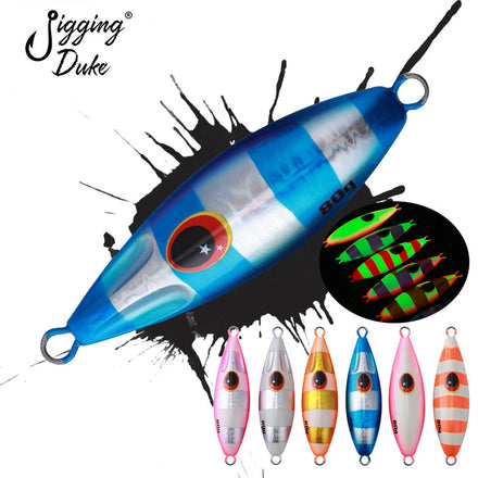 JiggingDuke Japan Quality 30g 40g 60g 80g Slow Bee Fishing Metal Jig Bait Slow Pitch Jigging Shore Casting Fishing Lure