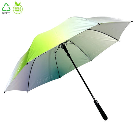 Ovida Semi-Automatic Straight Umbrella Colorful Double Fabric With Customized Logo Printing Umbrella Suitable for 2 People