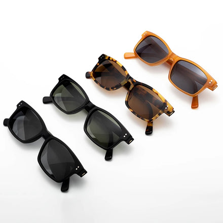 Custom Logo Fashion Brand Trendy Round Acetate Frame Polarized Sunglasses