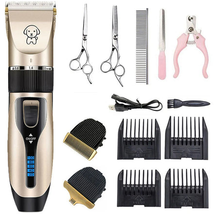 Maychan Pet Hair Trimmers Set Multi-functional Cordless Low Noise Dog Hair Razor