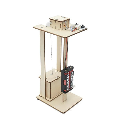 Factory Sale Wooden Diy Elevator Science Experiment Kits Stem Educational Kids Toys