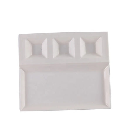 Factory Wholesale Restaurant Tableware 4 Sections Large White 4 Compartment Melamine Dinner Plate