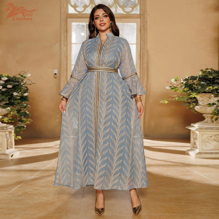 AB401 NEW Dubai Modest Islamic Clothing Autumn Turkish Modest Dress Abaya Knitted Sweater Dresses Winter Abaya for Muslim Women