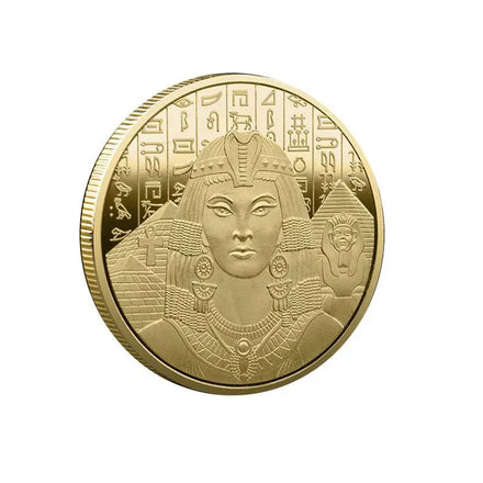 Lucky Commemorative Coins of Ancient Greek Pyramids Gold and Silver Coins of the Egyptian Sun God Commemorative Medal