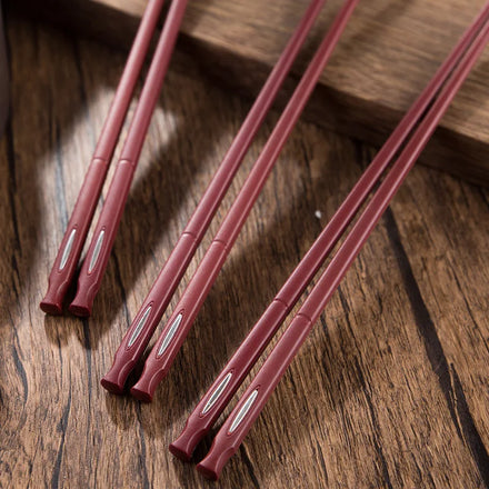 Custom Design Red Chopsticks Logo Chinese Folding Custom Printed Color Chopsticks Dishwasher Safe Custom Logo Chopstick