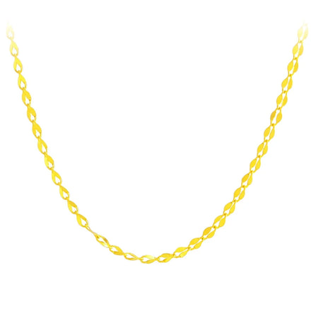 Certified New 18K Gold Lip Chain Necklace Au750 Fashion Korean Version of Rose Gold Wild Simple Clavicle Chain Wholesale