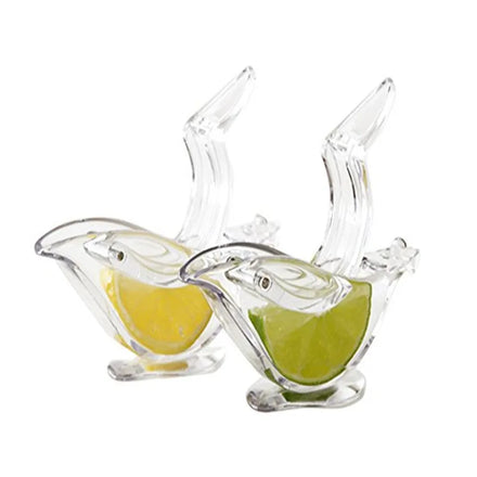 Plastic Bird Acrylic Crystal Lemon Clip Manual Transparent Fruit Juicer Exprimidor De Limon Lemon Slice Squeezer
