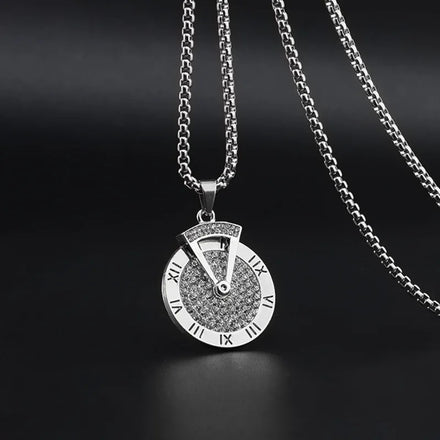 2023 Men Jewelry Rotatable Digital Number Pendent Creative Design Necklace for Men Fashion Sweater Chain Necklace Wholesale
