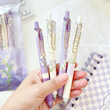 Small Fresh Daisy Gel Pen Creative Flowers Student Stationery 0.5mm Black Neutral Pen