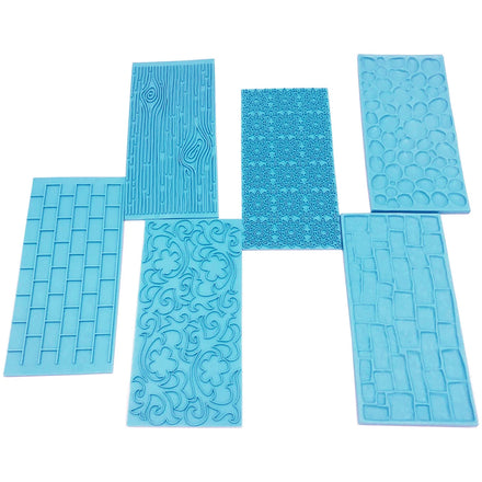 2PCS/SET Flower Texture Design Mold Cake Baking Plastic Molds Fondant Impression Mat Kitchen Mould Cake Tools