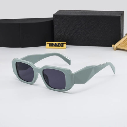 2026 Vintage Square Glasses for Women Custom Logo Small Frame Polarized Sunglasses with Black Lens Fashionable and Stylish
